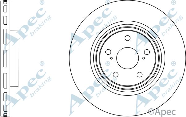 APEC BRAKING Jarrulevy DSK2887